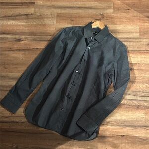 Tom Ford Men's Black Pinstripe Dress Shirt